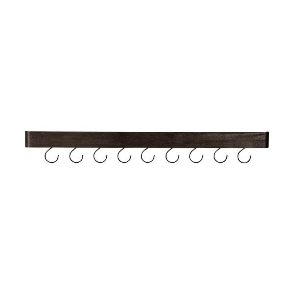 Wieszak ścienny w dekorze jesionu w ciemnym naturalnym kolorze z półką 120 cm Protopia – DAN-FORM Denmark-image-1