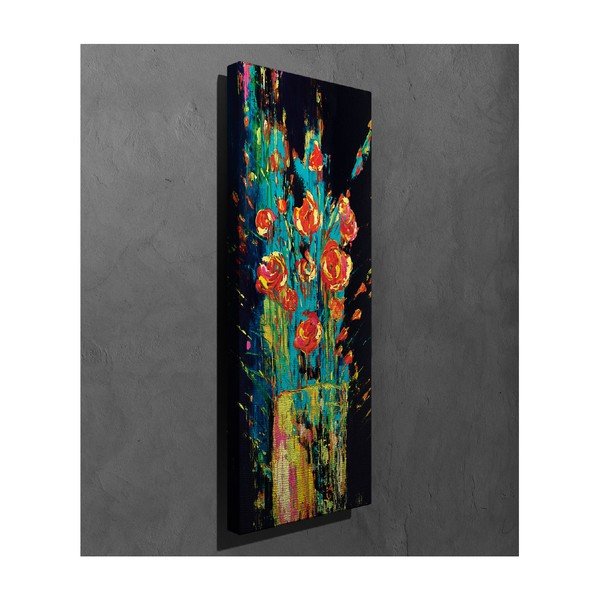 Obraz na płótnie Vintage Flowers, 30x80 cm-image-2