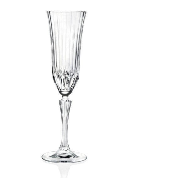 Zestaw 6 kieliszków do szampana RCR Cristalleria Italiana Benedetta, 180 ml