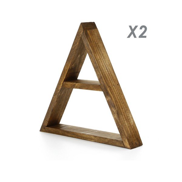 Zestaw 5 półek drewnianych Ava-image-1