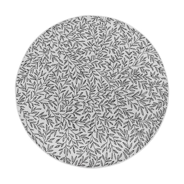 Czarno-biały okrągły dywan ø 120 cm Twig – Hanse Home