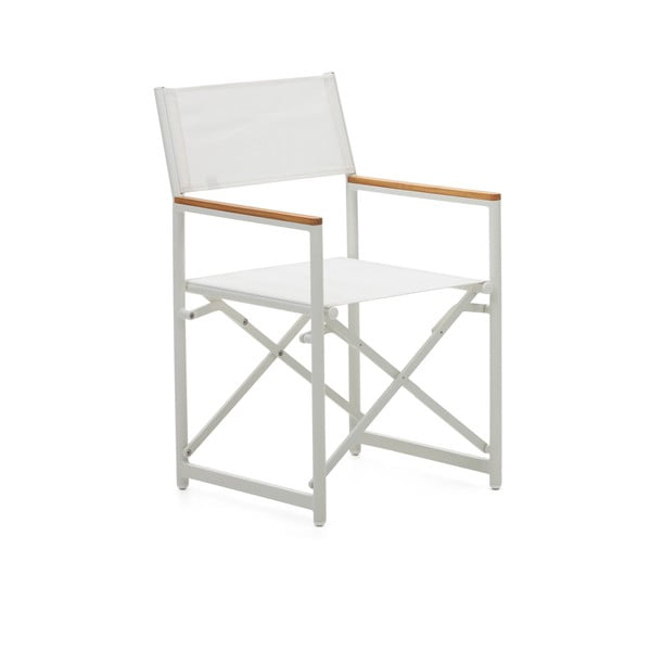 Białe metalowe krzesło ogrodowe Llado – Kave Home