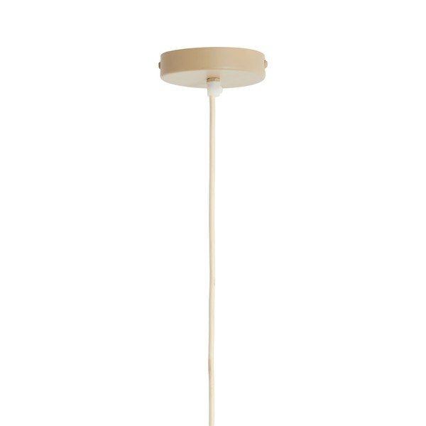 Kremowa lampa wisząca z tekstylnym kloszem Esmiria – Light & Living-image-3