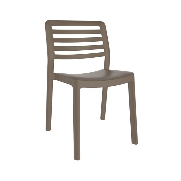 Zestaw 4 czekoladowobrązowych krzeseł ogrodowych Resol Wind-image-1