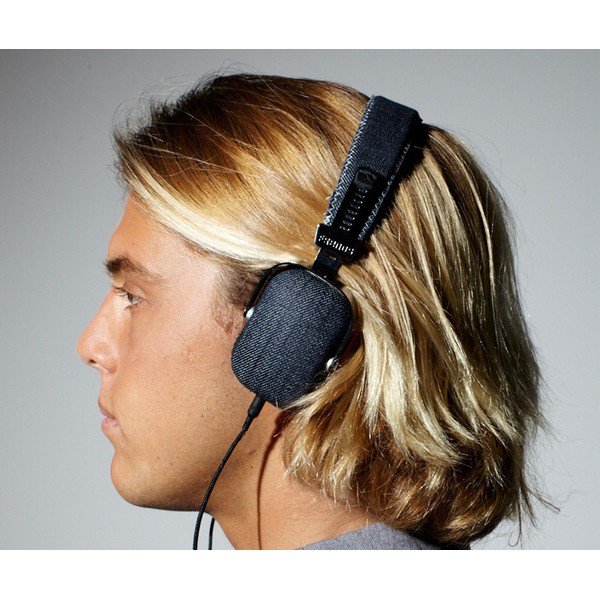 Słuchawki męskie z dżinsowymi detalami Frends Denim-image-1