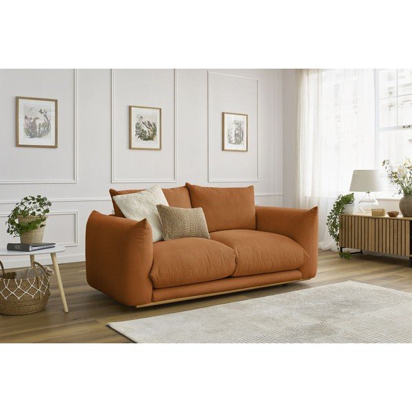 Pomarańczowa sofa 193 cm Ernest – Bobochic Paris-image-1