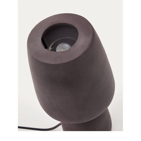 Ciemnobrązowa lampa stołowa (wysokość 30 cm) Tandy – Kave Home-image-4