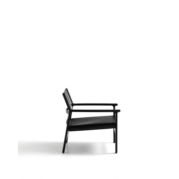 Czarny skórzany fotel Jan – Kave Home-image-3