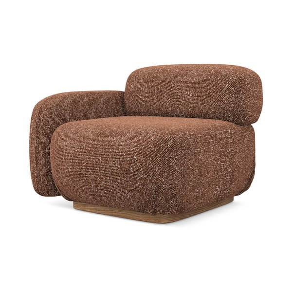 Pomarańczowy/brązowy moduł sofy (lewostronny) Ailani – Makamii-image-2