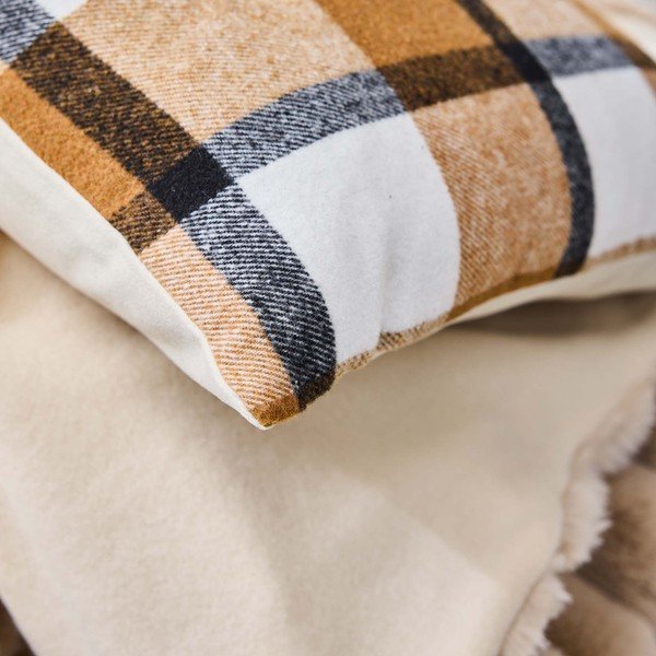 Poduszka dekoracyjna 45x45 cm Ecossais – douceur d'intérieur-image-2