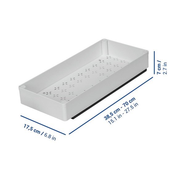 Biała regulowana plastikowa dodatkowa półka 17x38,5 cm Simon – Wenko-image-1