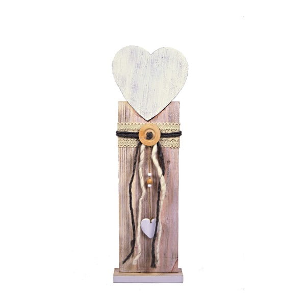 Dekoracyjne serce drewniane Ego Dekor Heart, wys. 63,6 cm
