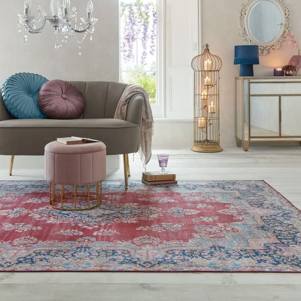 Czerwony dywan odpowiedni do prania 160x230 cm FOLD Colby – Flair Rugs-image-4