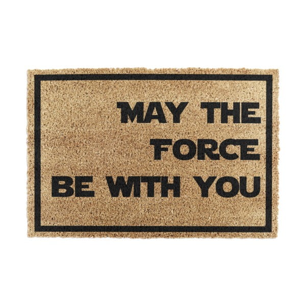 Wycieraczka z włókna kokosowego 40x60 cm May the Force Be With Your – Artsy Doormats