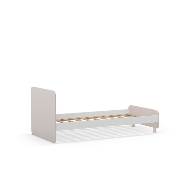 Kremowe łóżko dziecięce z litego drewna sosnowego 90x190 cm Nora – Marckeric-image-2
