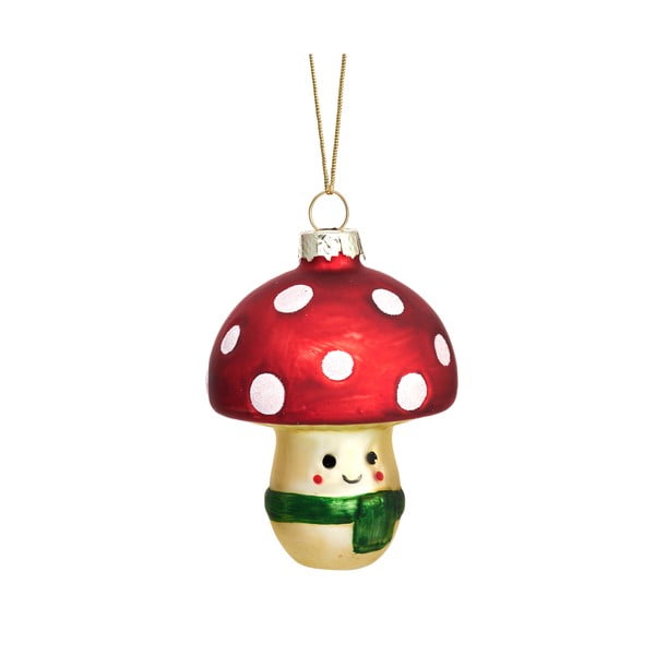 Szklana bombka choinkowa Happy Mushroom – Sass & Belle