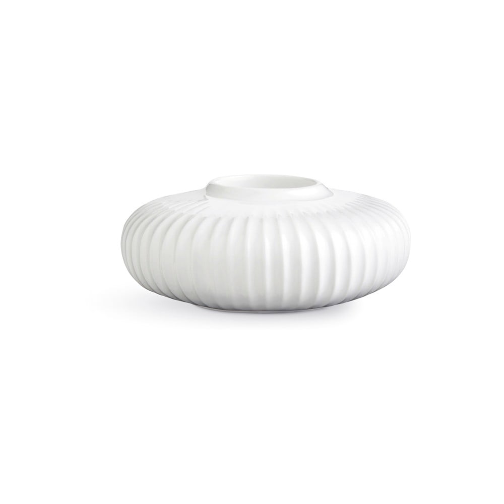 Biały porcelanowy świecznik na tealighty Kähler Design Hammershoi, ⌀ 13 cm