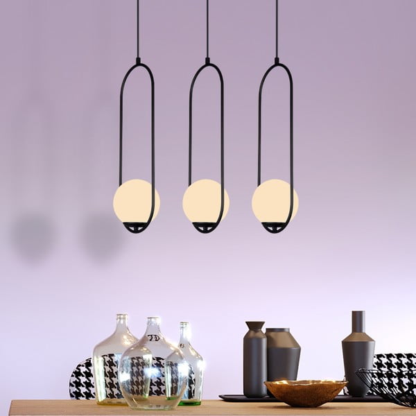 Czarna lampa wisząca Squid Lighting Arch, wys. 146 cm-image-3