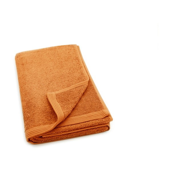 Pomarańczowy ręcznik kąpielowy Jalouse Maison Drap De Bain Orange, 70x140 cm