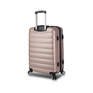 Różowa walizka na kółkach z USB My Valice COLORS RESSNO Medium Suitcase
