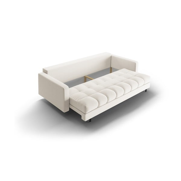 Kremowa rozkładana sofa ze schowkiem 222 cm Bali – Cosmopolitan Design-image-4