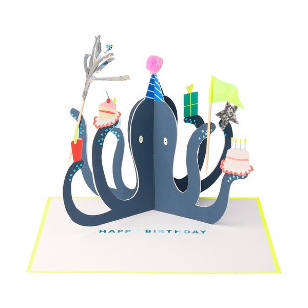 Kartka Party Octopus – Meri Meri