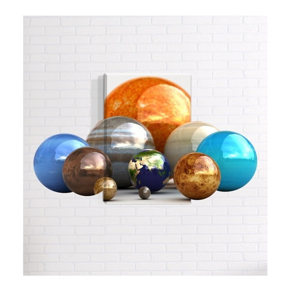 Obraz ścienny 3D Mosticx Planety, 40x60 cm