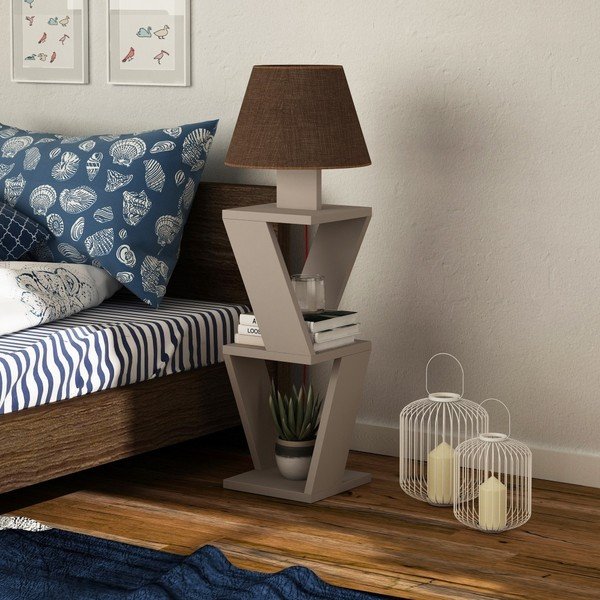 Brązowa wolno stojąca lampa Kozena Light Mocha Brown-image-1