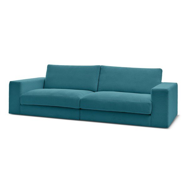 Niebieska sztruksowa sofa 274 cm Leonard – Bobochic Paris-image-3