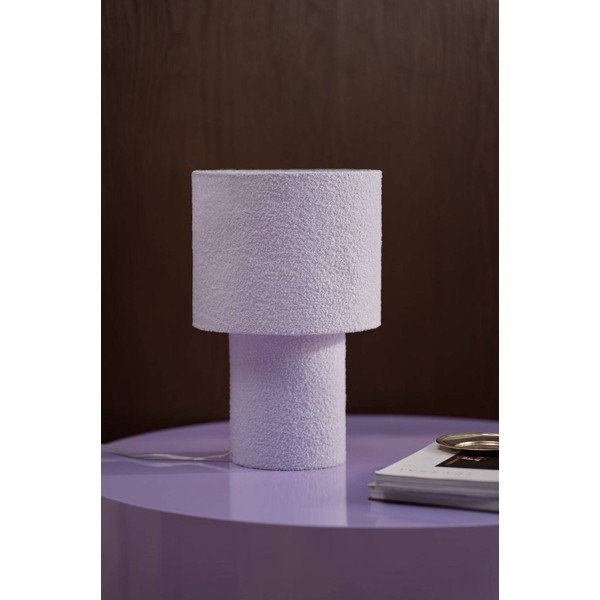 Lawendowa tekstylna lampa stołowa (wysokość 44 cm) Aubra – Jotex-image-2