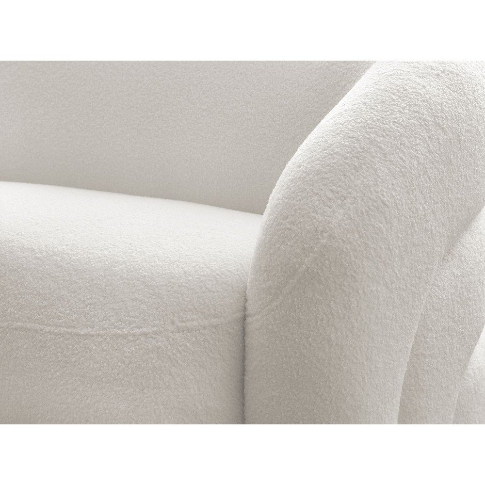 Biała sofa z materiału bouclé 193 cm Elina – Bobochic Paris (zdjęcie 4)