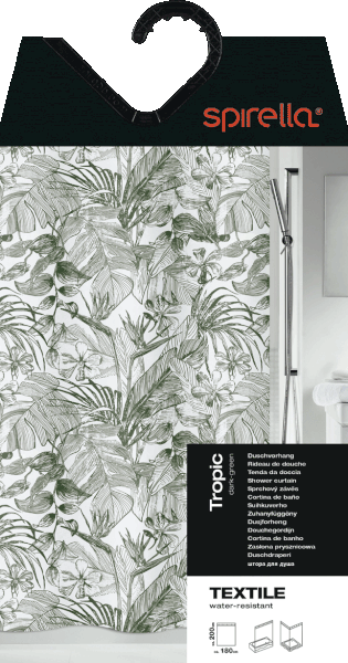 Zasłona prysznicowa 180x200 cm Tropic – Spirella-image-4