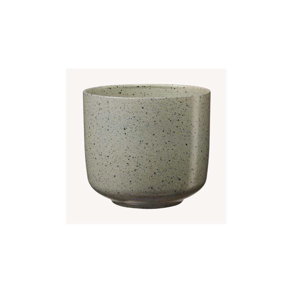 Szaro-zielona ceramiczna doniczka Big pots Bari, ø 13 cm