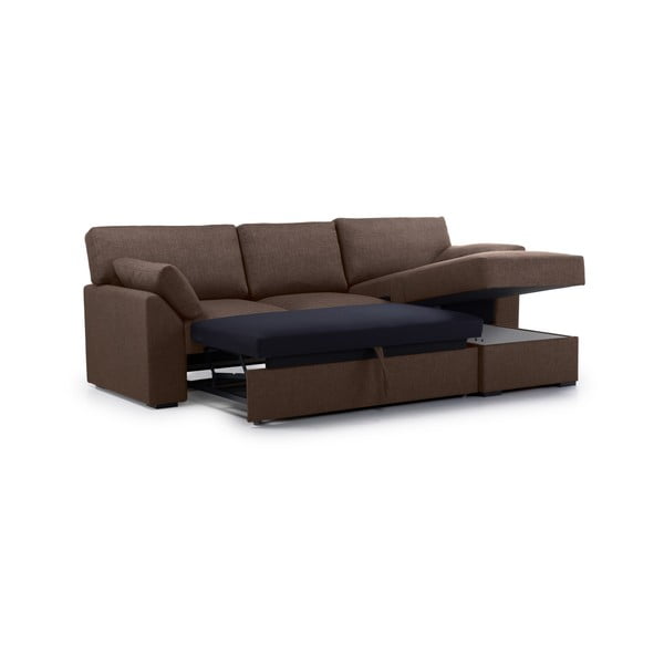Brązowy rozkładany narożnik (prawostronny) Janson – Scandic-image-3