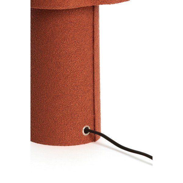 Ceglasta lampa stołowa z tekstylnym kloszem (wysokość 50 cm) Musaby – Light & Living-image-2