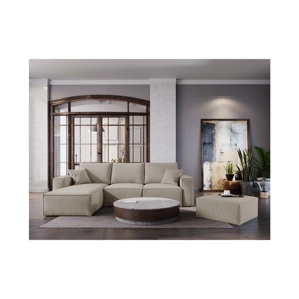 Beżowy puf Cosmopolitan Design Miami, 65x65 cm-image-3