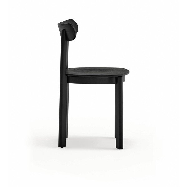 Czarne krzesło w dekorze jesionu Nara – Teulat-image-3