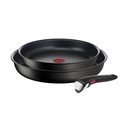 Patelnie zestaw 2 szt. z powłoką nieprzywierającą/z odpinaną rączką aluminiowe ø 28 cm INGENIO Eco Resis L3979102 – Tefal