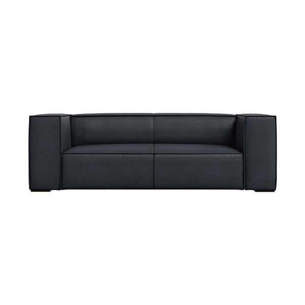Ciemnoniebieska skórzana sofa 212 cm Madame – Windsor & Co Sofas