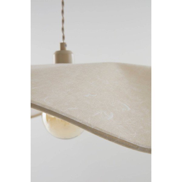 Kremowa papierowa lampa wisząca ø 70 cm Monchi – Jotex-image-3