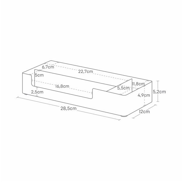 Biały metalowy organizer łazienkowy Amenity – YAMAZAKI-image-4