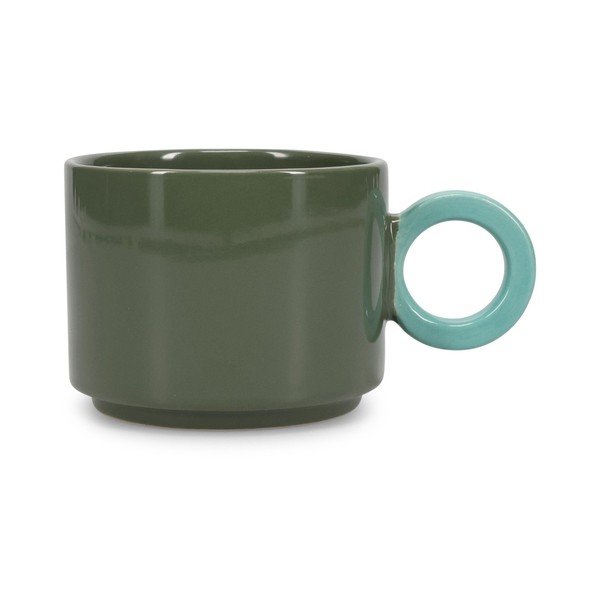 Zielony kamionkowy kubek 280 ml Lou – ONA