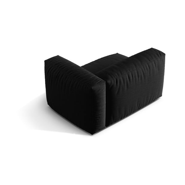 Czarny moduł sofy (prawostronny) Martina – Micadoni Home-image-3