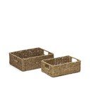 Koszyki zestaw 2 szt. z trawy morskiej 36x27x10 cm Tossa – Kave Home