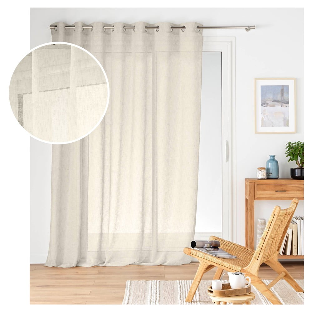 Firanka w naturalnym kolorze 240x240 cm Carlin – douceur d'intérieur (zdjęcie 4)