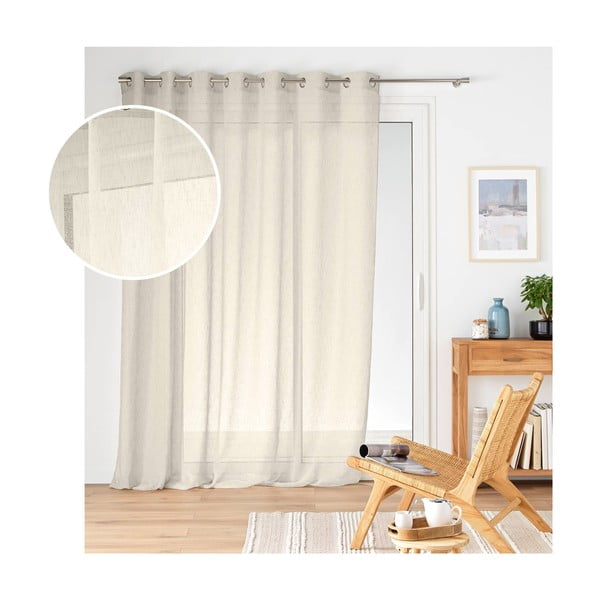Firanka w naturalnym kolorze 240x240 cm Carlin – douceur d'intérieur-image-3