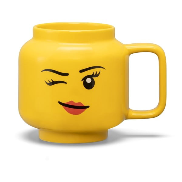Żółty ceramiczny kubek dla dzieci 530 ml Head – LEGO®