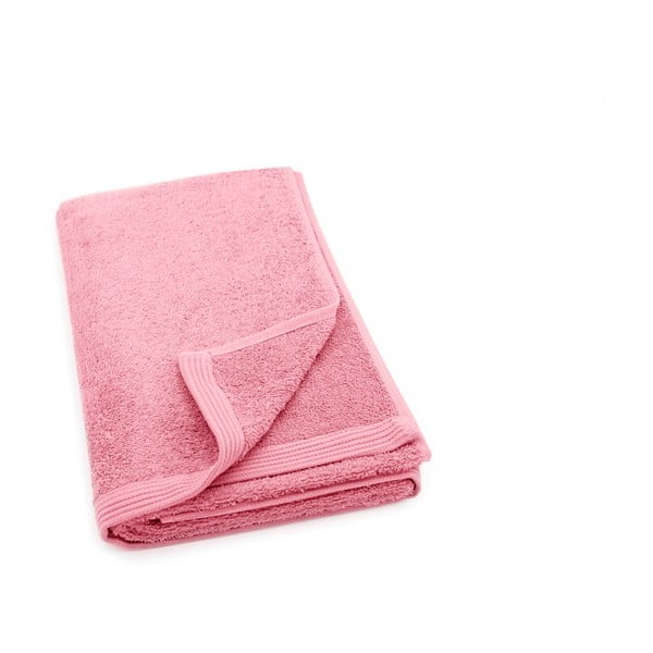 Różowy ręcznik kąpielowy Jalouse Maison Drap De Bain Cerisier, 70x140 cm