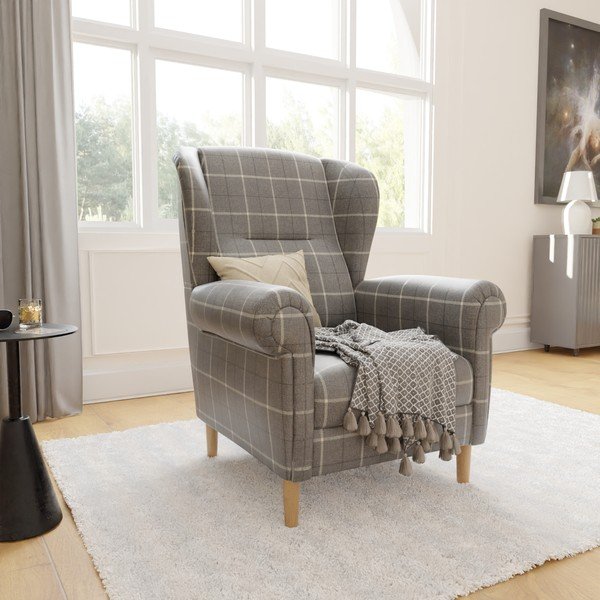 Szary fotel typu uszak Swan – Ropez-image-4