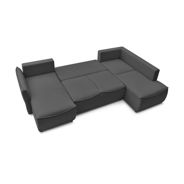 Ciemnoszary rozkładany narożnik (prawostronny) Leon – Bobochic Paris-image-4